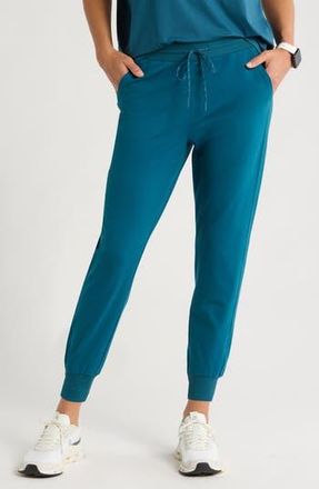Zella Live In Pocket Joggers in Teal Seagate at Nordstrom Rack, Size X-Large