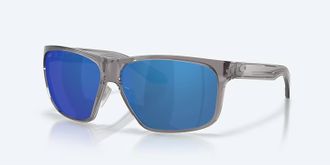 Costa Unisex Trades Polarized Sunglasses In Gray Crystal Blue Mirror
