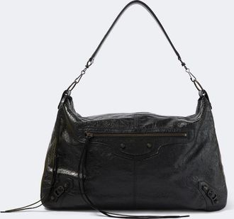 Balenciaga Le City Moto leather shoulder bag