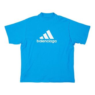 Balenciaga x adidas Oversized T-Shirt Blue 731769TNVP34024