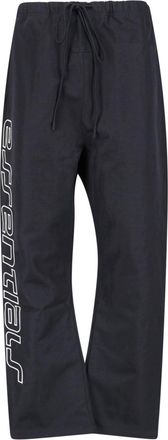 Fear of God Black Relaxed Straight Leg Logo Trousers
