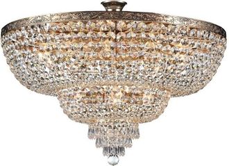 Maytoni Maytoni - Palace Plaf&oacute;n Semi Empotrado Dorado Antiguo Y Cristal, 14 Luces, E27