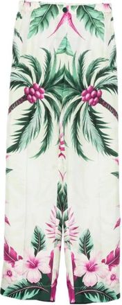 F.R.S. For Restless Sleepers Geprinte Zijden Broek - Dames - Wijde Broeken - Veelkleurig - S - Broeken