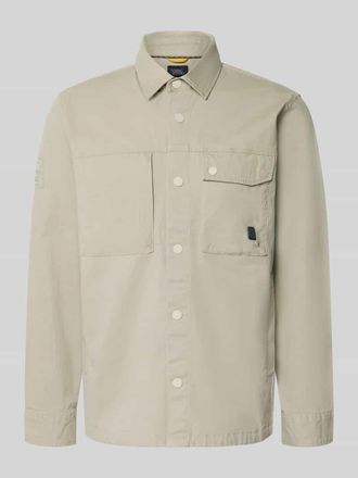 Camel Active Regular Fit Hemdjacke mit Brusttaschen in Beige, Gr&ouml;&szlig;e 3XL
