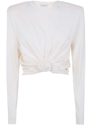 Magda Butrym Twist Long Sleeves Top