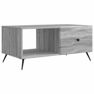 vidaXL Mesa De Caf&eacute; Gris Sonoma 90 X 50 X 40 Cm Madera De Ingenier&iacute;a Vidaxl