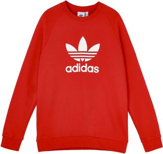 adidas originals Trefoil Crew Pullover Sports Red FM3781