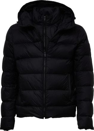 Fay Piumino Double Front - Heren - Gewatteerde jassen - Zwart - M - Leer - Jassen
