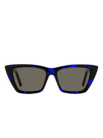 Saint Laurent Eyewear cat-eye rectangular sunglasses - Blue