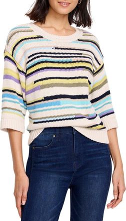 Nic+Zoe NIC+ZOE Mixed Up Stripe Sweater