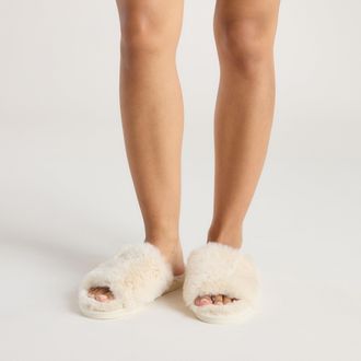 Lounge Scarlett Slippers - Cream - 37
