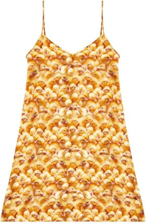 Diesel Abito midi D-Ulcet con stampa - Giallo