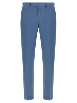 Pantaloni Torino Light Blue Slim Flat Front Pants