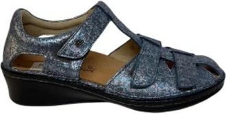 Finn Comfort Schoenen, Dames, Blauw, 34 EU, Leer, Funen