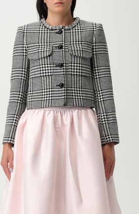 Self Portrait Giacca Self-Portrait in misto lana con strass