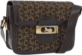 Celine Pre-owned Cross Body Bags, female, Brown, Size: ONE SIZE Pre-owned Vintage Shoulder Bag