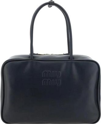 Miu Miu Beau Handtas - Dames - Handtassen - Zwart - ONE Size - Katoen - Tassen