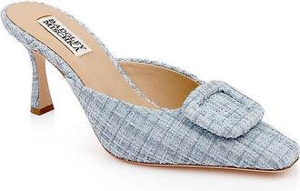 Badgley Mischka Graylynn Mid Heel Square-Toe Mules
