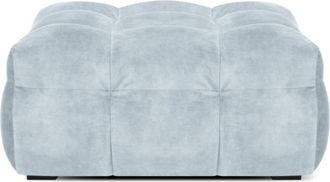 BLOOMINGLOFT Design Hocker Vesta 90 x 90 cm mit Samtbezug