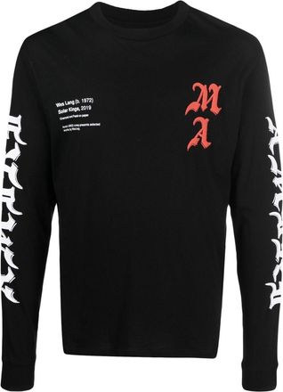 Amiri logo-print graphic T-shirt - men - Cotton/Lyocell - XXXL - Black