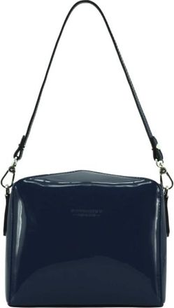 Pourchet Cassetta Vernis Schoudertas - Dames - Schoudertassen - Blauw - ONE Size - Leer - Tassen