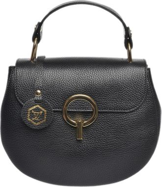 Luisa Vannini Zwart Rundleer Tas