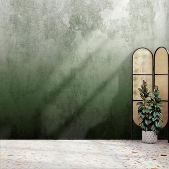 Superfresco Easy Ombre Green Print To Order 3m x 2.8m Mural
