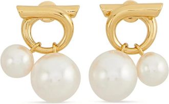 Ferragamo Faux-pearl Embellished Earrings