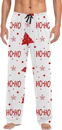 Generic Mens Lounge Pants Mens Novelty Pajama Pants Ugly Christmas Christmas Printed Sweatpants Merry Christmas Loose Lightweight Comfort Casual Pajama Pants