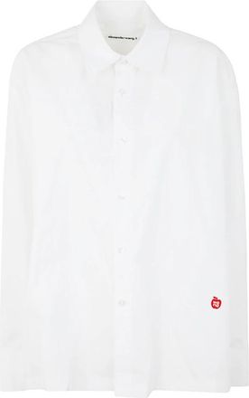 Alexander Wang Shirts - Dames - Overhemden - Wit - L - Katoen - Overhemden