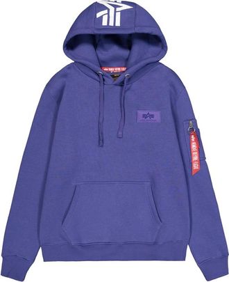 Alpha Industries Alpha Industries Mens Backprint Hoodie - Purple - Size X-Large