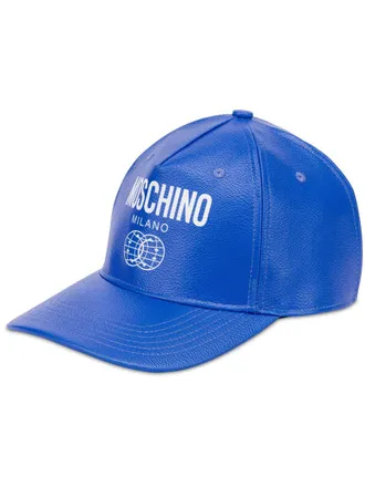 Moschino Cappello da baseball con stampa - Blu