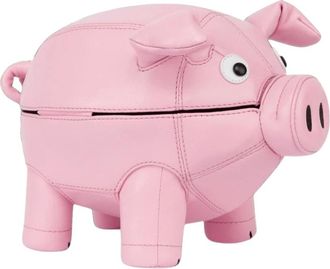 Moschino Piggy Bank Bag - Dames - Tassen - Roze - Maat: ONE Size Polyamide