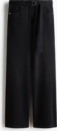 H&M Wide Ultra High Jeans - Schwarz