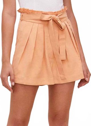 Astr Pacific Shorts In Peach Papaya