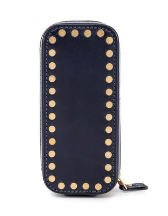 OLD TREND Oblong Genuine Leather Jewelry Box in Navy at Nordstrom