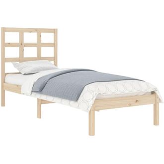 vidaXL Bed Frame without Mattress 90x200 cm Solid Wood vidaXL