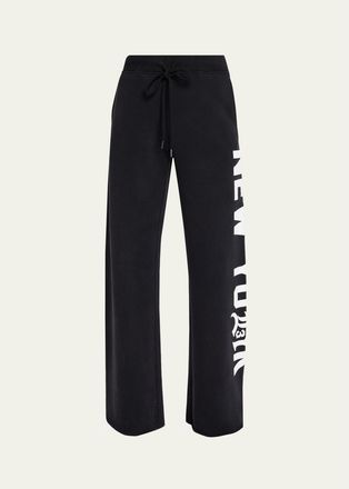 R13 New York Printed Cotton Sweatpants