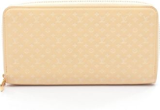 Louis Vuitton Ivory Jaune Yellow Leather Long Wallet (Bi-Fold) (Pre-Owned)