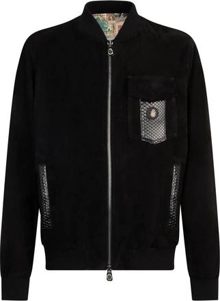 Billionaire Boys Club Leren Bomberjack - Heren - Bomber jackets - Zwart - L - Leer - Jassen