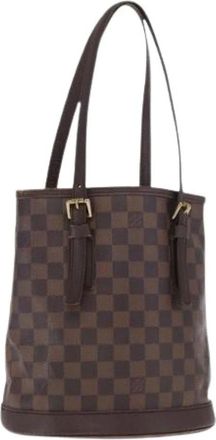 Louis Vuitton Pre-owned Bucket Bags, female, Brown, Size: ONE SIZE Pre-owned Bucket Bag