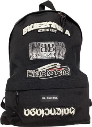 Balenciaga Pre-owned Backpacks, female, Black, Size: ONE SIZE Pre-owned Leather travel-bags