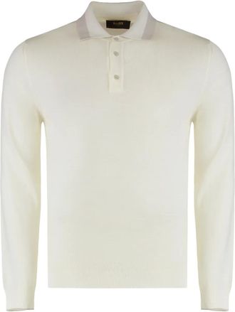 Moorer Polo a maniche lunghe - Toni neutri