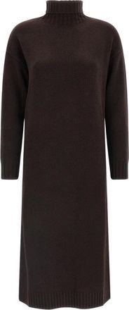 Max Mara Vestido Midi Fragore - Dresses - Mujer - Marr&oacute;n - XS