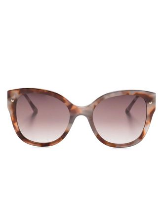 Carolina Herrera Zonnebril met oversized montuur - Bruin