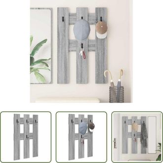 vidaXL Appendiabiti moderni - Appendiabiti a muro Grigio Sonoma 65 x 3 x 100 cm