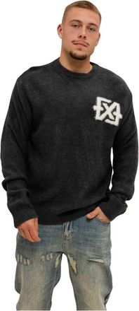XPLCT Studios Trust Sweater - Heren - Ronde hals truien - Grijs - L - Polyester - Truien & Vesten