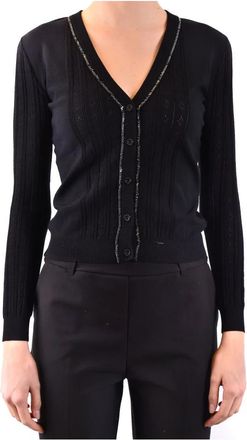 Moschino Vest - Dames - V-hals truien - Zwart - XS - Truien & Vesten
