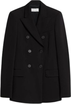 Sportmax Frizzo Jersey Jas - Dames - Blazers - Zwart - S - Jassen