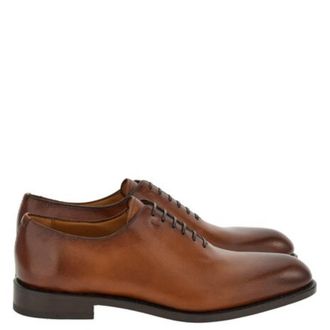 Ferragamo Angiolo Plain Toe Leather Oxfords, Size 9 EE